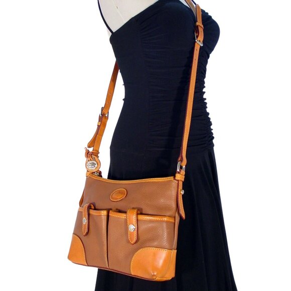 DOONEY & BOURKE 2 Letter Carrier AWL Leather Messenger Crossbody Bag - RETIRED - Picture 2 of 14